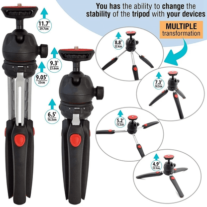 NP-888 Extendable Mobile Phone Camera Tripod with Adjustable Holder