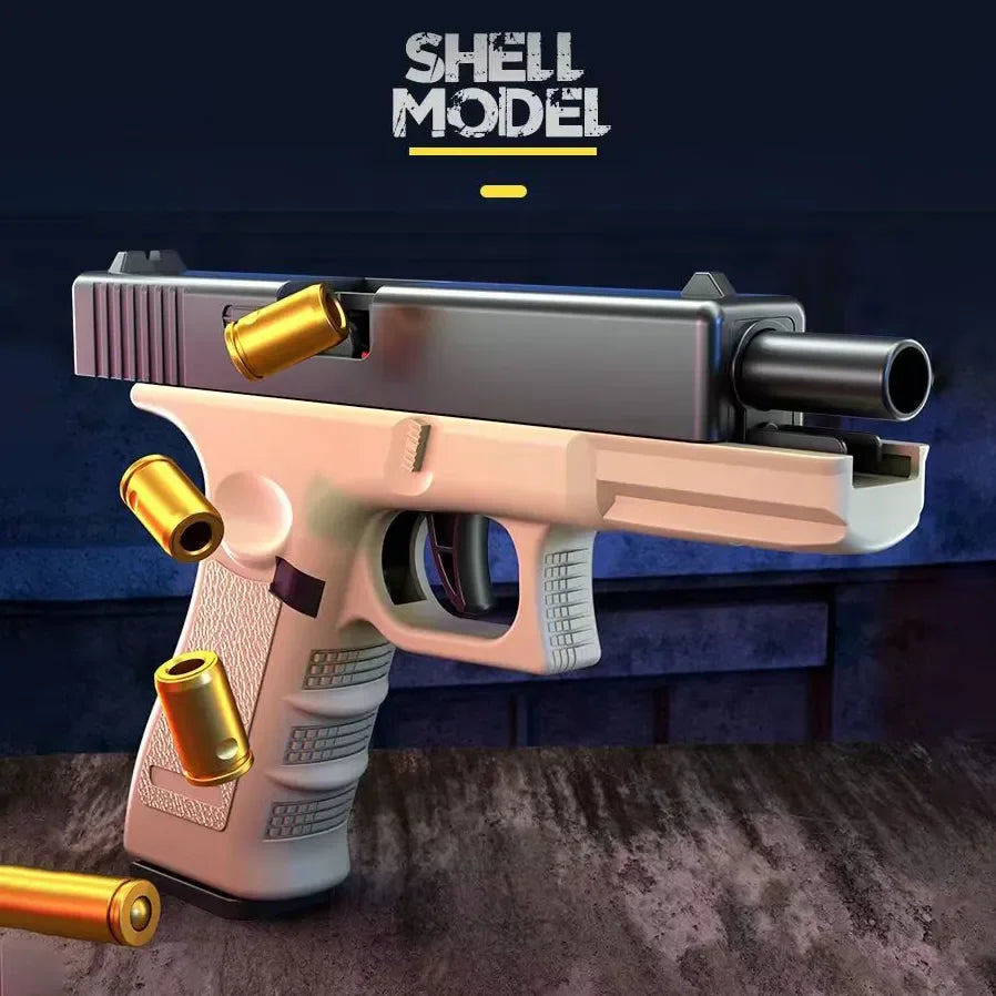 Soft Bullet Pistol with Automatic Shell Ejection