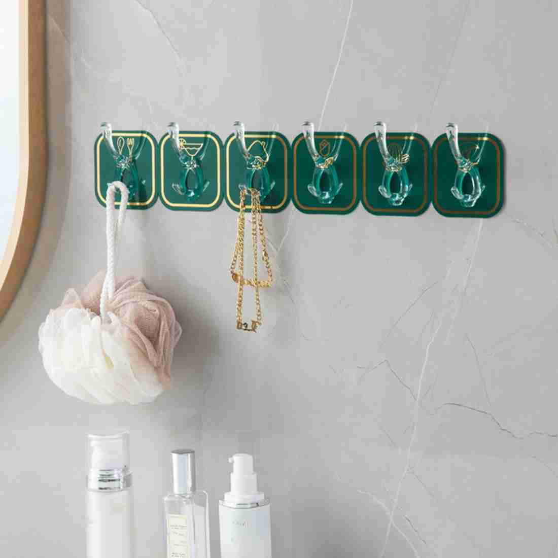 Transparent Self-Adhesive Wall Hooks – No Drilling, Heavy-Duty Hanging Solution