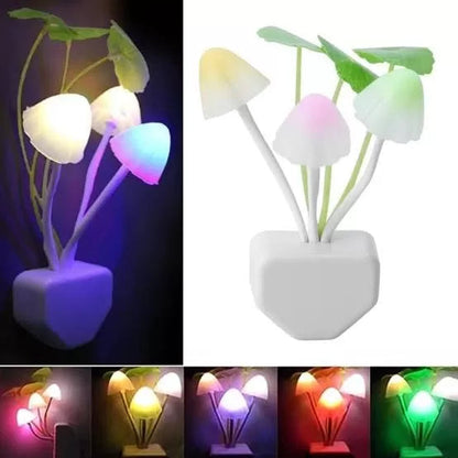 LED Mushroom Night Light With Automatic Sensor