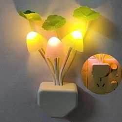 LED Mushroom Night Light With Automatic Sensor