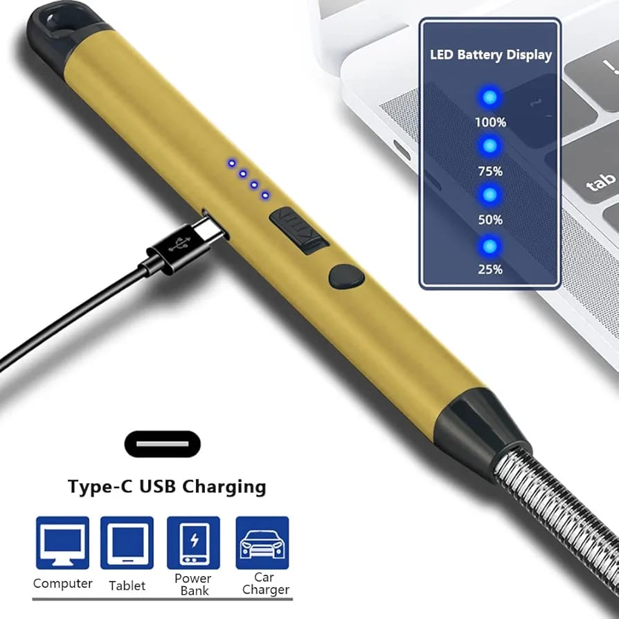 Long Electric Rechargeable USB Candle Lighter