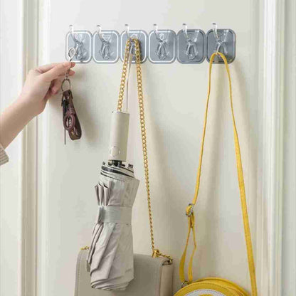 Transparent Self-Adhesive Wall Hooks – No Drilling, Heavy-Duty Hanging Solution