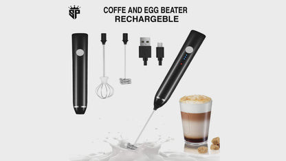 2 In 1 Coffee and Egg Beater Rechargeable